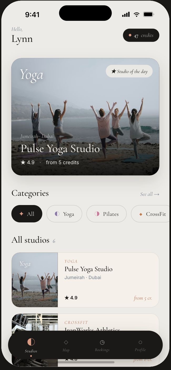 Nabad app on iPhone